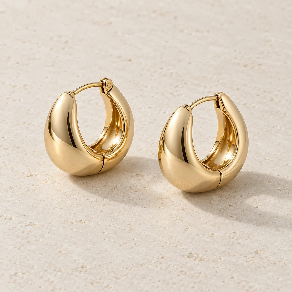 Pebble Hoop Earrings — illustrative product photograph